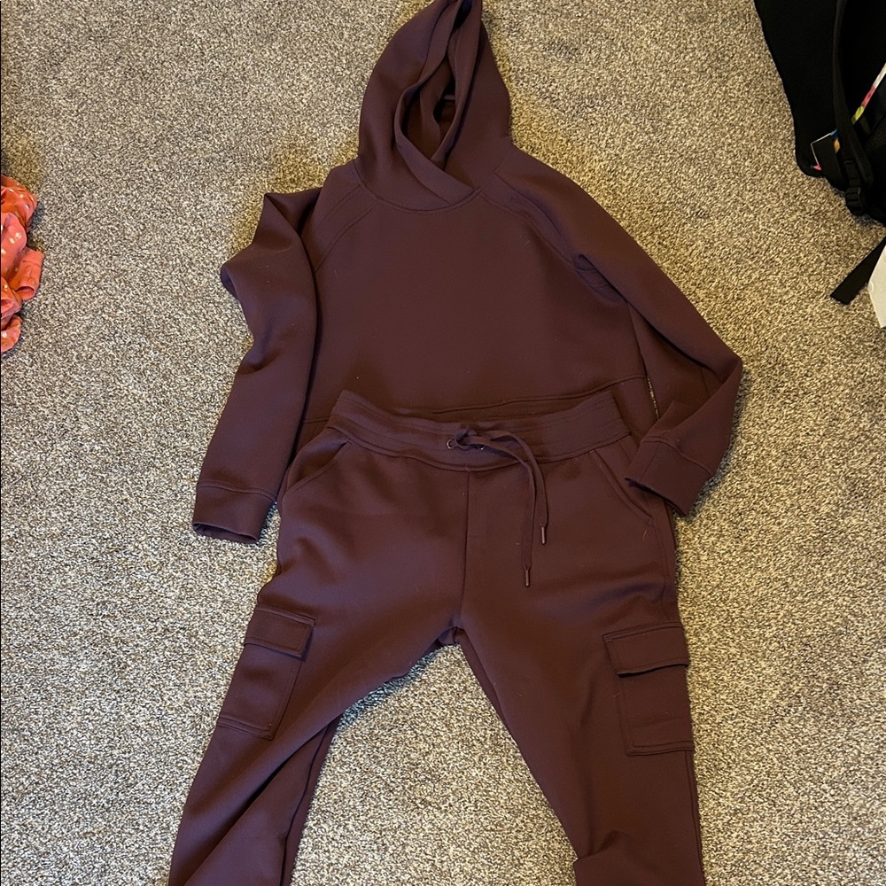 32 Degrees Women's Burgundy Hoodie Sweatshirt